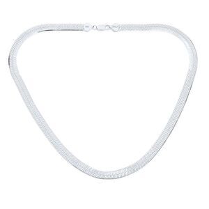 Sterling Silver Flexible Herringbone Snake Chain Necklace